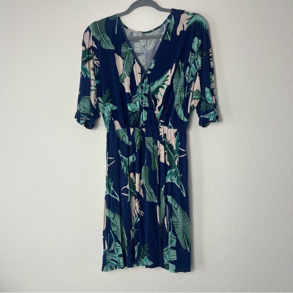 Women’s Summer Casual Tunic Swing V-Neck Vacation Dress - Picture 9 of 9